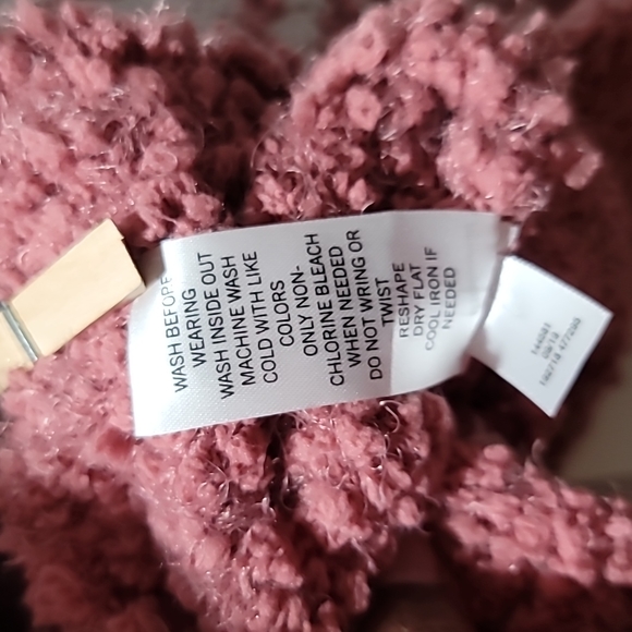 SONOMA XXL Mauve Cowlneck Long Sleeve Fair Isle Sherpa Comfy Cozy Sweater Top - Picture 10 of 13